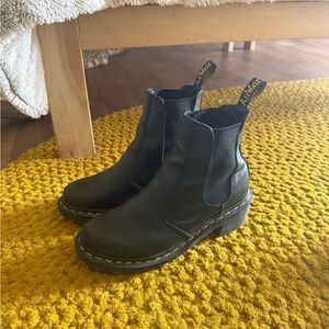 Dr. Martens Black Leather Ankle Boots
